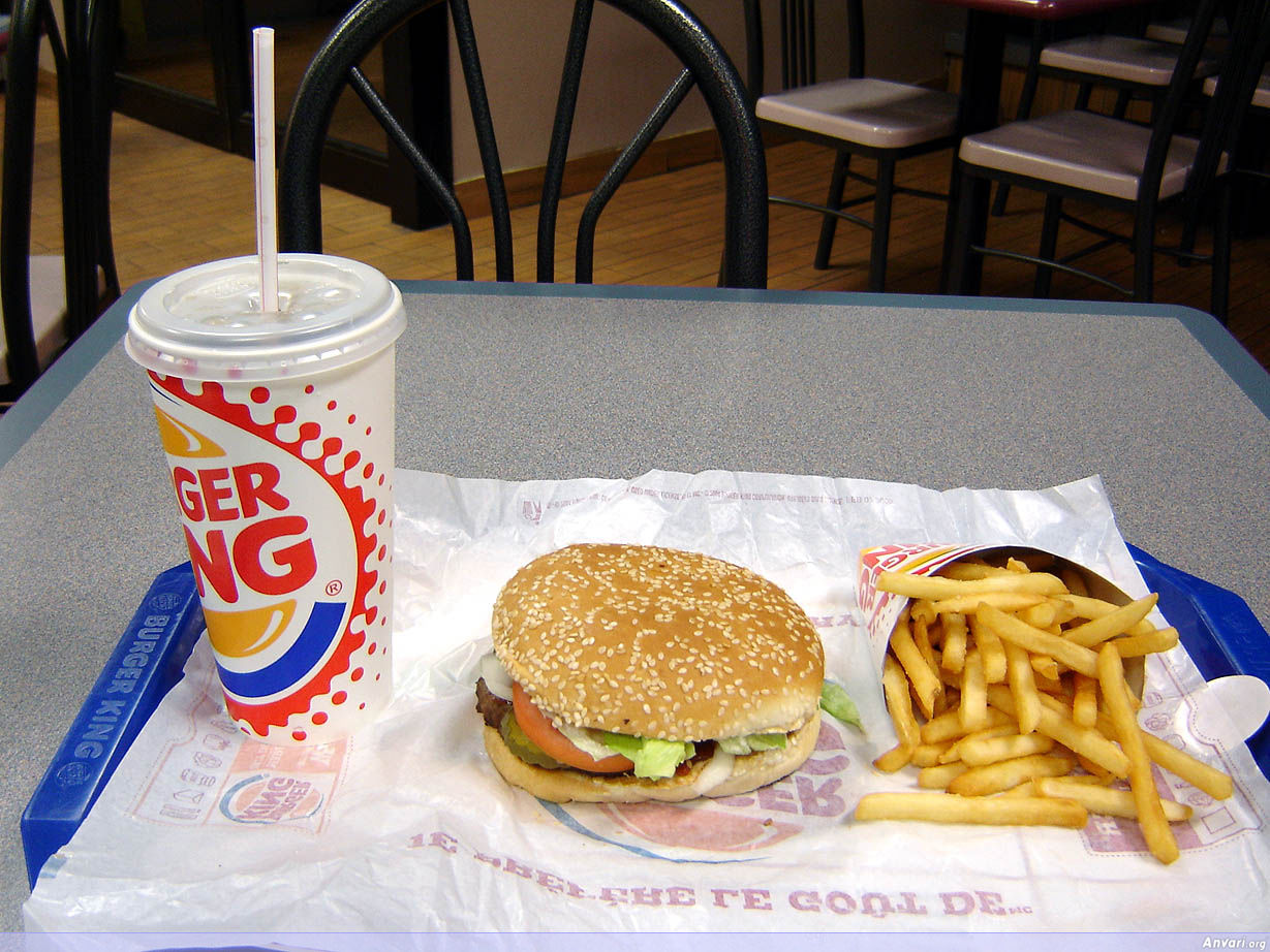 Burger King Whopper Combo 1 - Advertised Food vs Real Food 