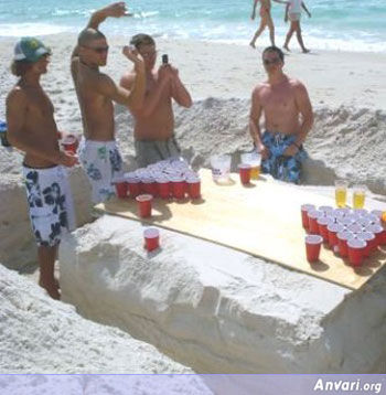 Sand Beer Pong Table - Beer Pong Tables 