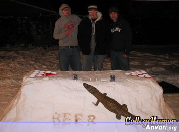 Snow Beer Pong Table - Beer Pong Tables 