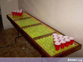 TennisBall Beer Pong Table - Beer Pong Tables 