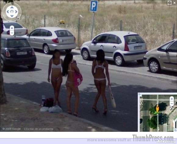 Babes Caught In Bikinis - Embarassing and Hilarious Google Maps Moments 