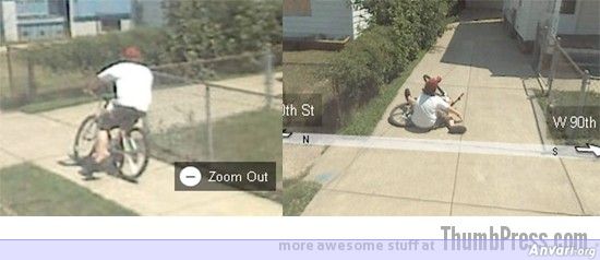 Biker On The Floor - Embarassing and Hilarious Google Maps Moments 