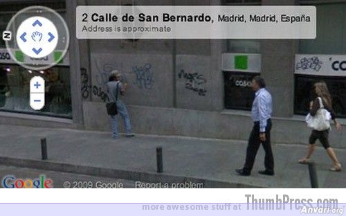 Illegal Graffiti Artist - Embarassing and Hilarious Google Maps Moments 