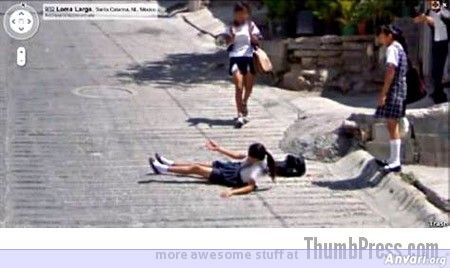 School Girl - Embarassing and Hilarious Google Maps Moments 