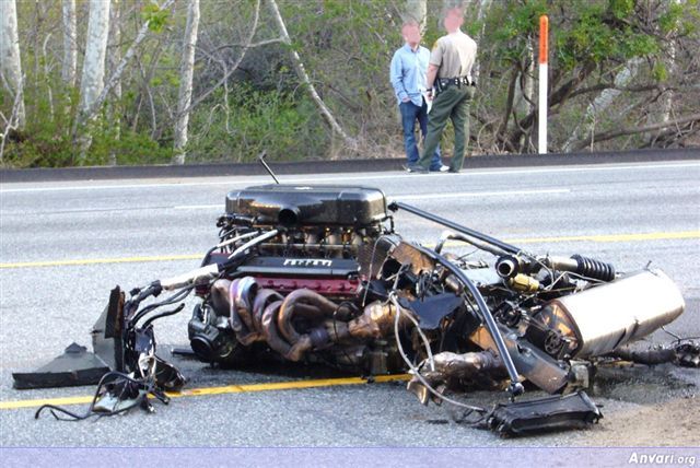 ferrari 7 - Ferrari Driver Stays Safe after Accident at 320KM 