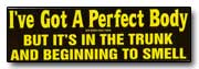 Bumper Sticker 025 - Funny Bumper Stickers 