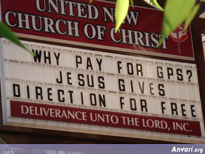 GPS - Funny Church Signs 
