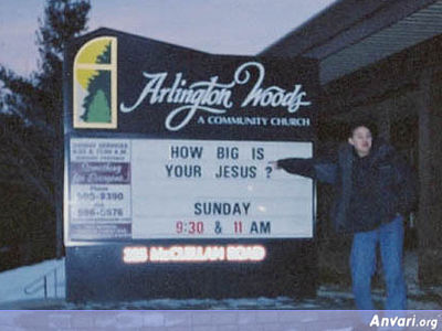 How Big Is Your Jesus - Funny Church Signs 