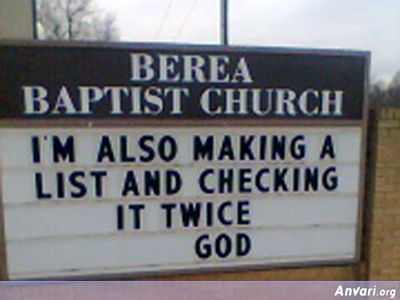JC Coming to Town - Funny Church Signs 