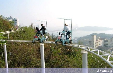 Pedal 1 - Human Powered Roller Coaster in Japan 