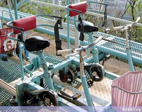 Pedal Cart - Human Powered Roller Coaster in Japan 