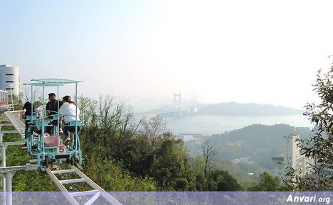 Pedal View - Human Powered Roller Coaster in Japan 