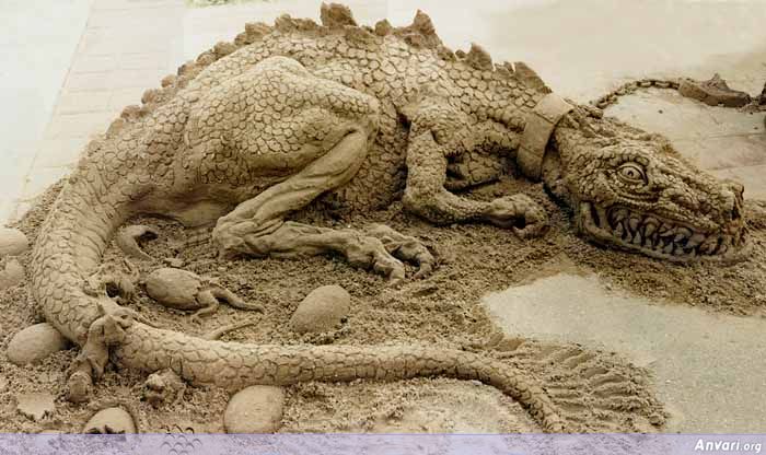 dragon - Sand Art 