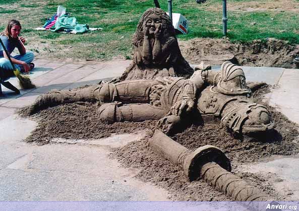 knight - Sand Art 
