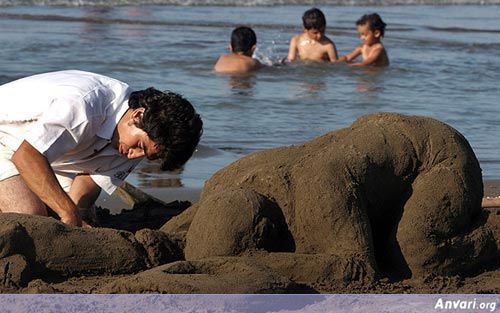 Sand Art 01 - Sand Art in Iran 
