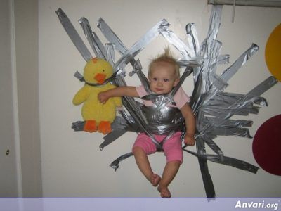 duct tape baby - Signs of Bad Parenthood 