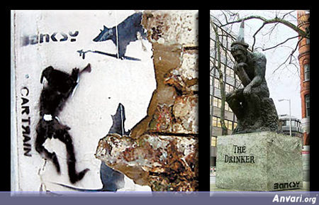 Banksy Stolen Stencil Art And Sculpture - Street Art By Bansky 