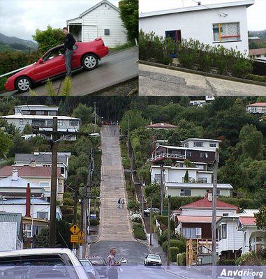 The Most Abrupt Road Dunedin New Zeland - The Most Unusual Roads in the World 
