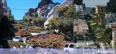 The Most Winding Road Lomboard Street San Francisco California 2 - The Most Unusual Roads in the World 