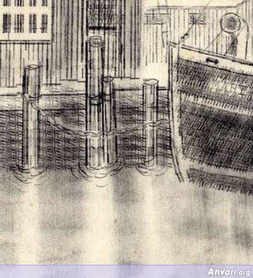 Detail The Marion In Port - Typewritter ASCII Art 