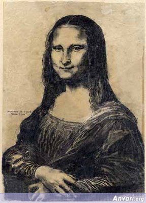 Mona Lisa (La Gioconda, La Joconde) - Typewritter ASCII Art 