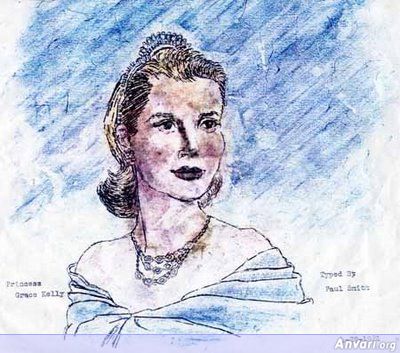 Princess Grace Of Monaco - Typewritter ASCII Art 