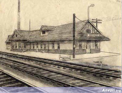 Roseburg Train Station - Typewritter ASCII Art 