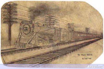 Steam Train With Coal Car - Typewritter ASCII Art 