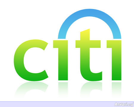 Citi Bank - Web 2.0 Logo of Famous Companies 