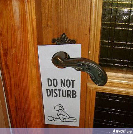 Do not Disturb - Weird Signs 
