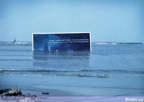 Outdoor Advertising Street The Day After Tomorrow - Funny Billboard Ads 