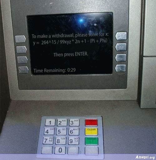 ATM Withdrawal Math Question - ATM Withdrawal Math Question 