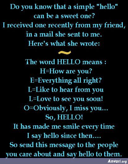 Meaning of Hello - Meaning of Hello 