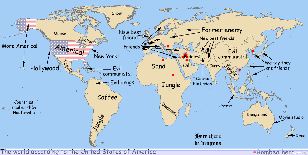 New Map of World - World Trade Center 