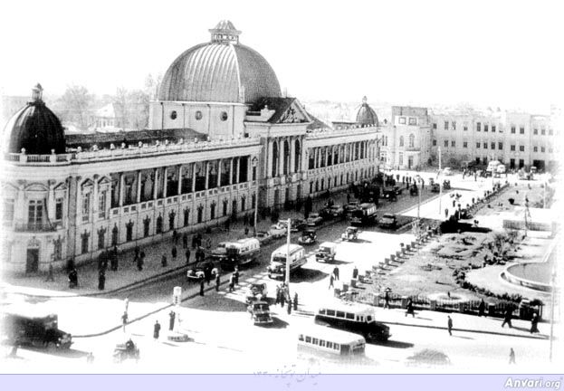 Toopkhaneh (now Imam Khomeini) Square in Tehran 1954 - Toopkhaneh (now Imam Khomeini) Square in Tehran 1954 
