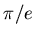 'Pi' and 'e' Go on a Date