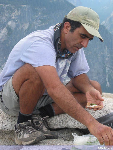 Noon Panir Gerdoo on the Top of Half Dome - Noon Panir Gerdoo on the Top of Half Dome 