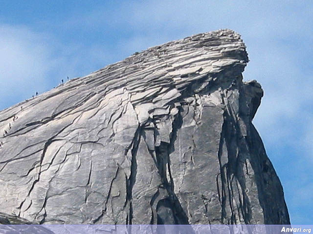 People Climbing Half Dome - People Climbing Half Dome 